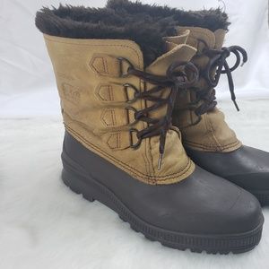 Sorel Brown Badger Winter Boots size 10